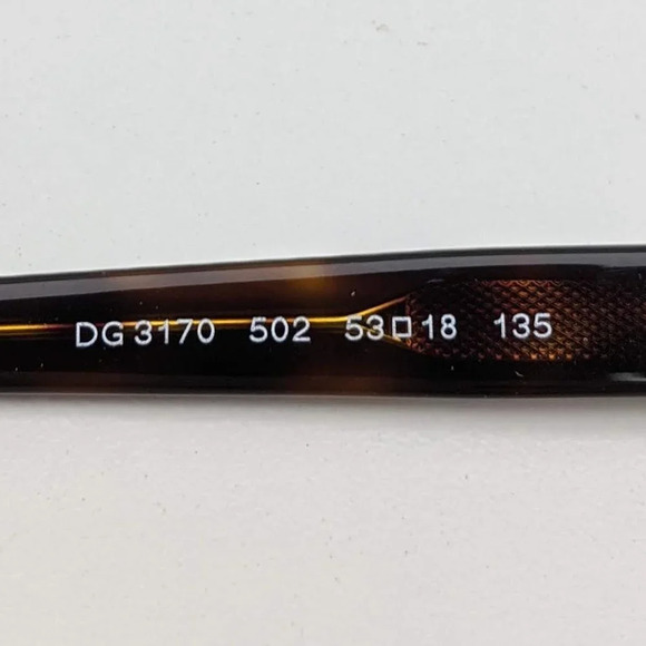🕶️Dolce&Gabbana DG3170 502 Eyeglasses 53/18 135 /KAK214🕶️​ - Picture 6 of 7